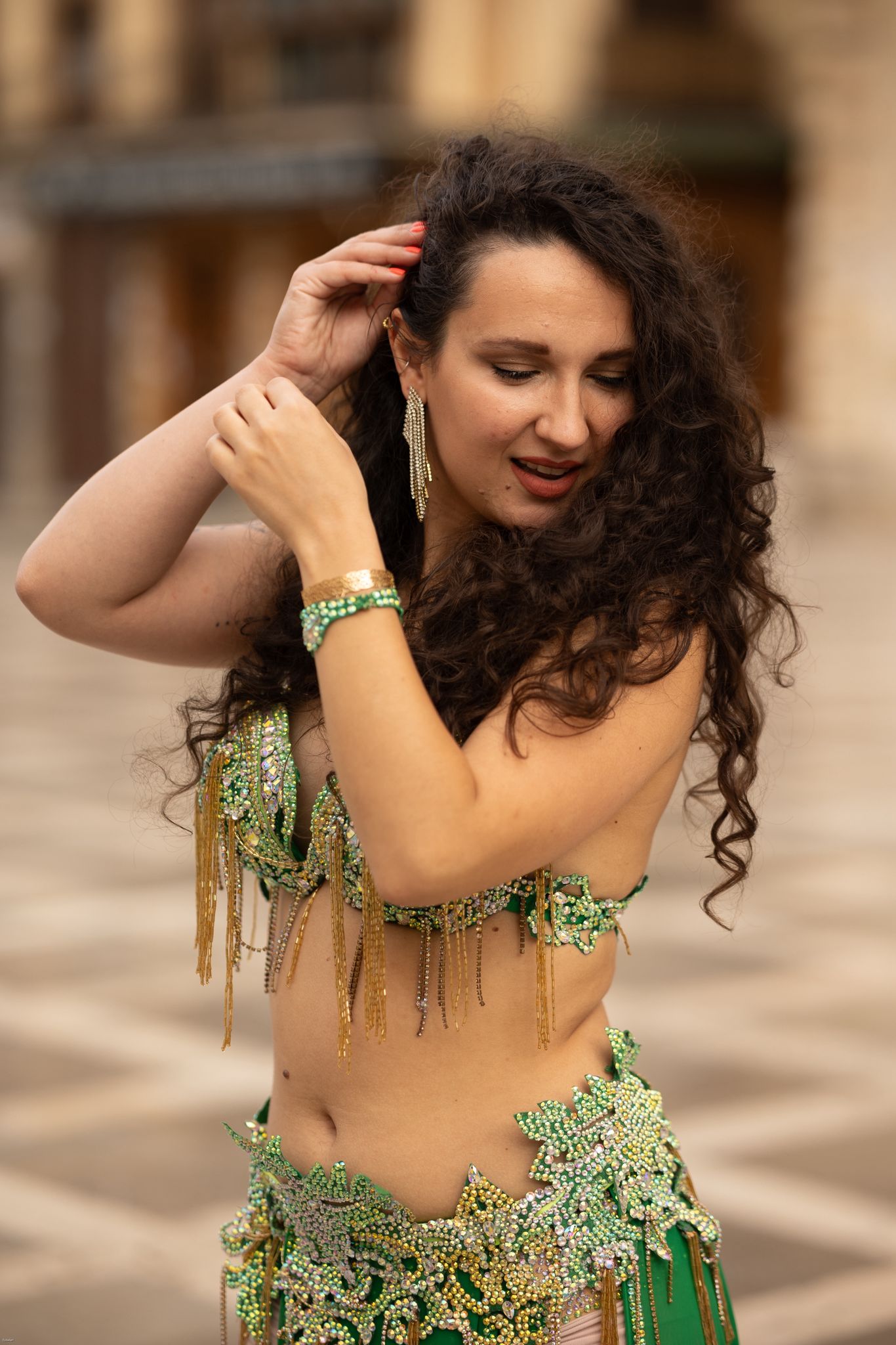 Vestuario Oriental Verde